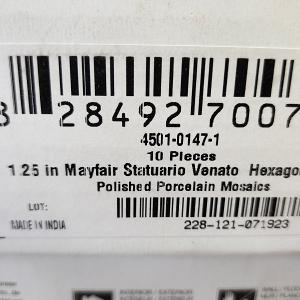 Image of Mayfair Statuario Venato Hexagon - Anatolia