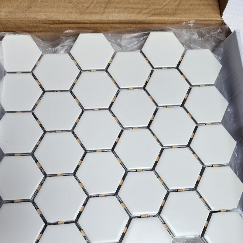 Image of Snow White Matte - Ontario Hexagon